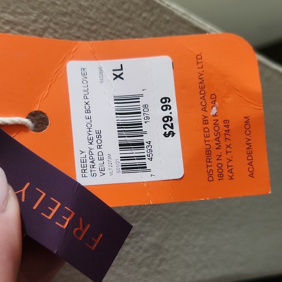 FREELY v-neck lightweight sweatshirt with open back detail - Picture 6 of 6